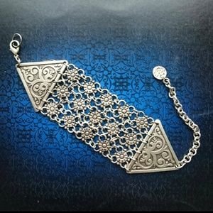 Boho vintage style silver Plated unique bracelet